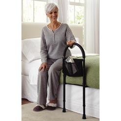 \ames\&#34;&#34; medline bed assist bar with storage pocket, height adjustable bed rails for elderly adults, assistance for getting in & out of
