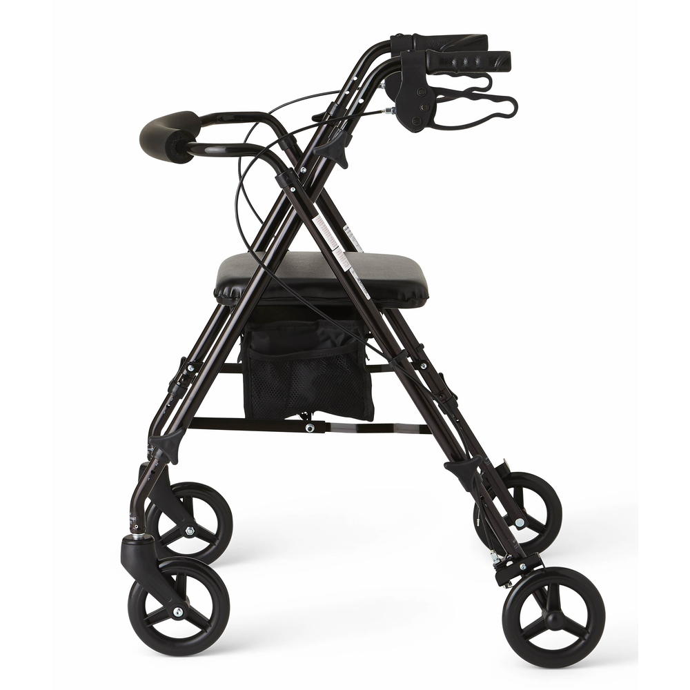 Medline Ultralight Freedom Rollator, Black