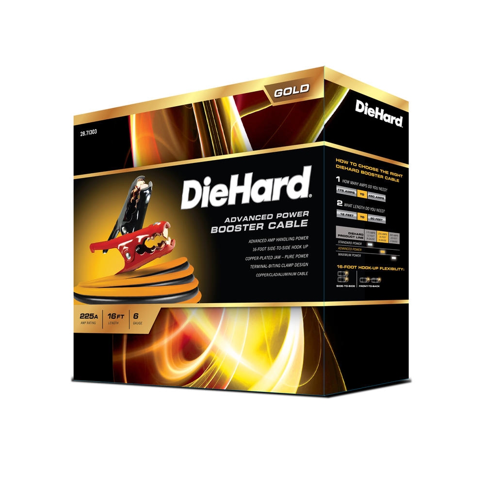 DieHard Gold 16' 225A 6 Gauge Booster Cable