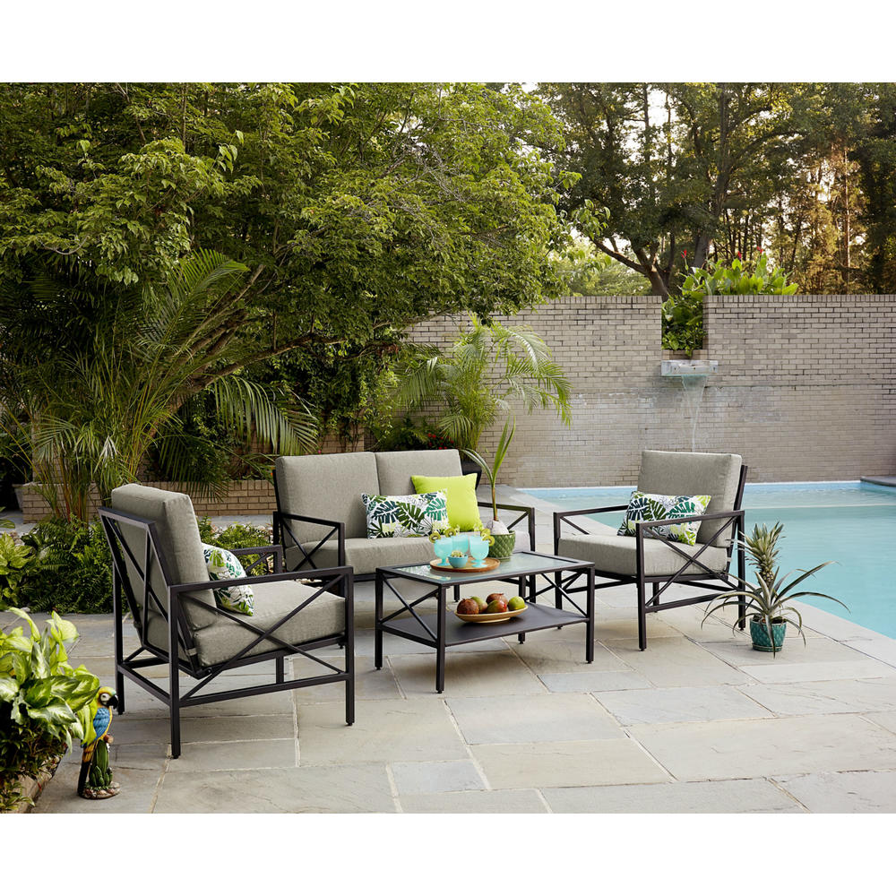 Essential Garden Anniston 4-Piece Patio Seating Set