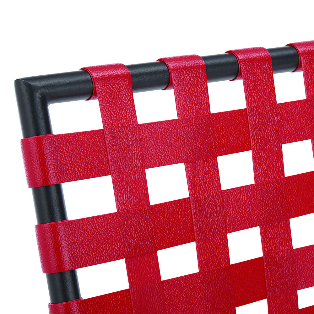 Essential Garden Bartlett Web Stack Patio Chair - Red