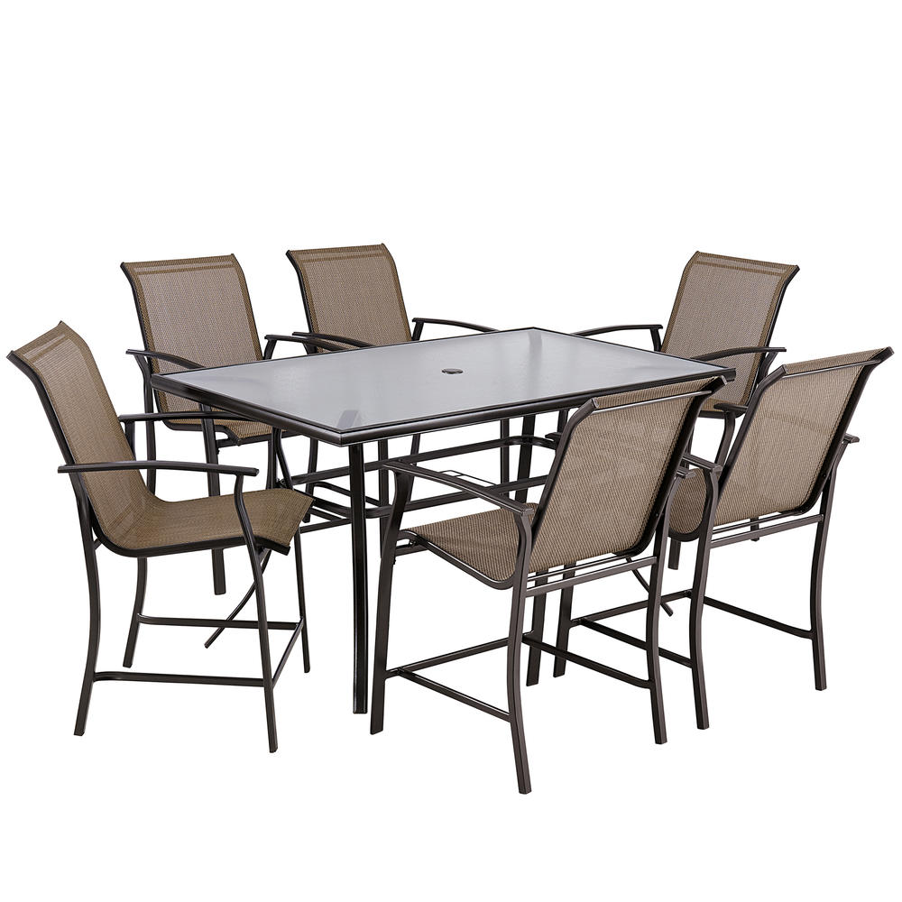 Essential Garden  Fulton 7 Piece High Dining Patio Set *Limited Availability