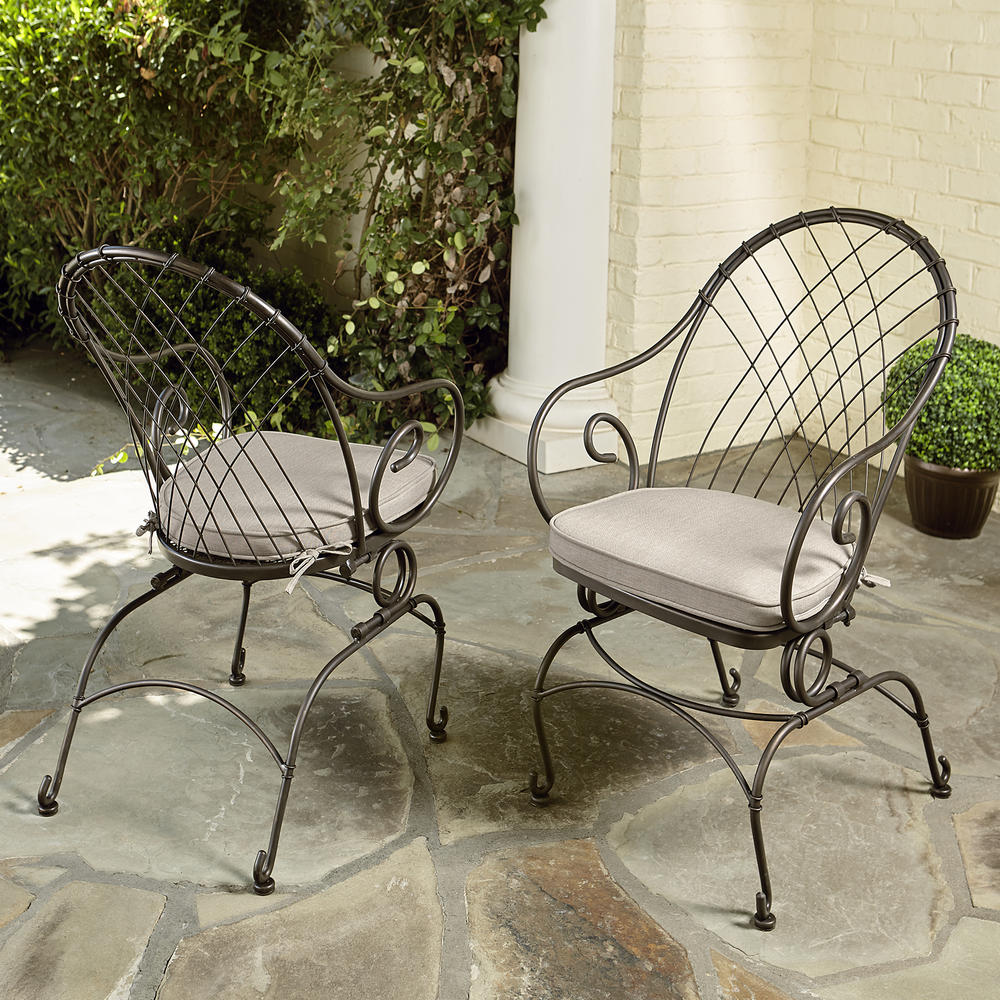 Jaclyn Smith Spring Valley Bistro Patio Chairs- 2 pack *Limited Availability