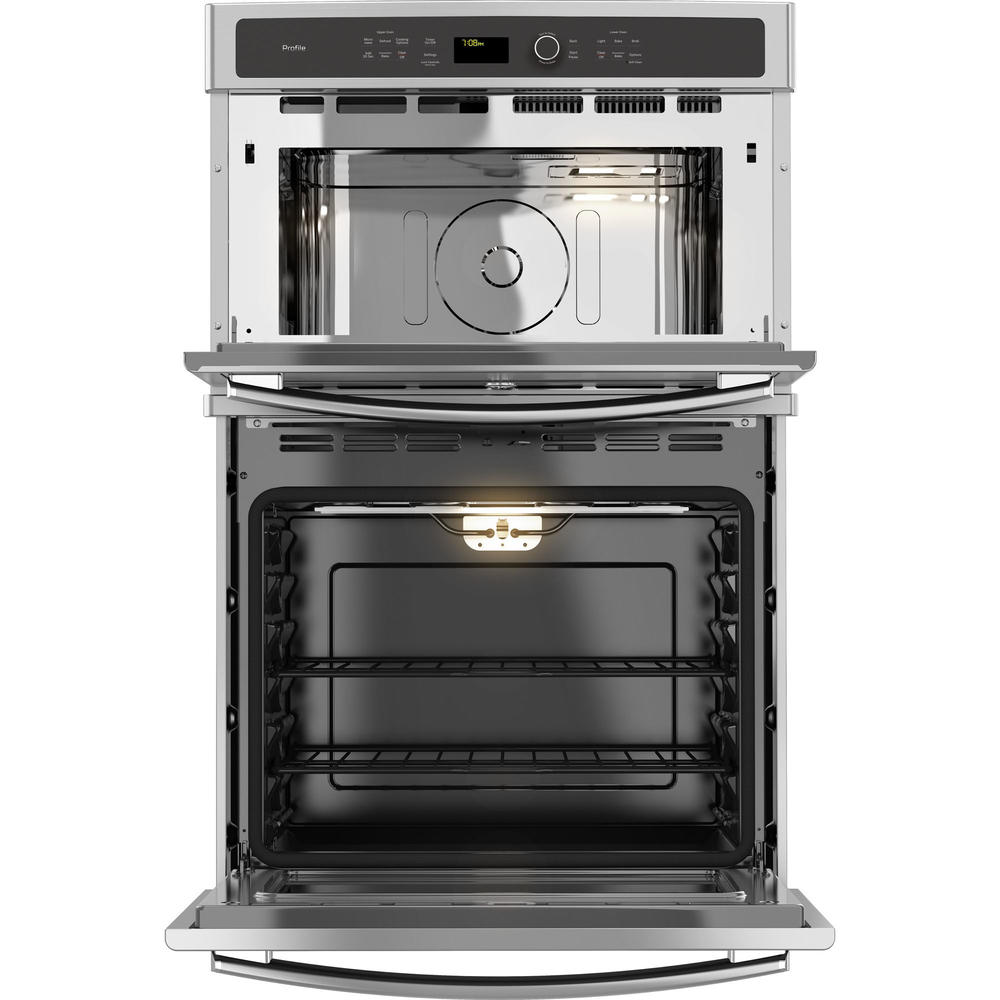 GE Profile Series PK7800SKSS 27" Built-In Convection Wall Oven with Microwave - Stainless Steel