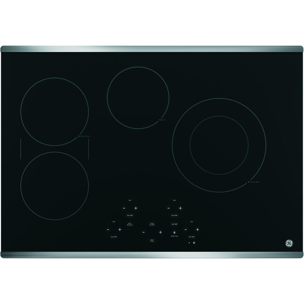 GE Appliances JP5030SJSS  30" Built-In Touch Control Electric Cooktop - Stainless Steel
