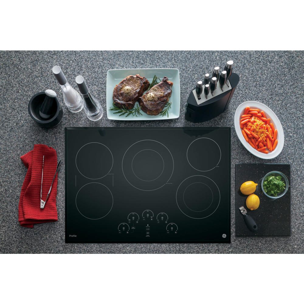GE Profile Series PP9030DJBB 30" BuiltIn Touch Control Cooktop Black