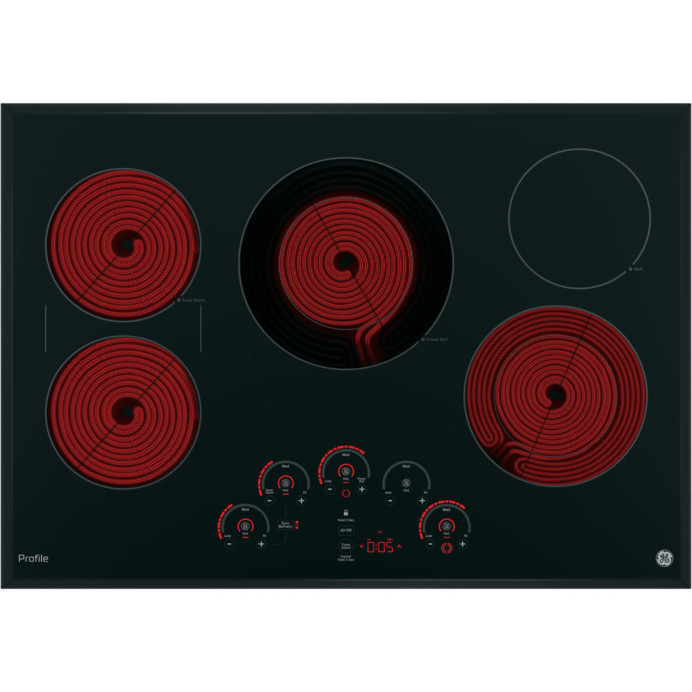 GE Profile Series PP9030DJBB 30" BuiltIn Touch Control Cooktop Black