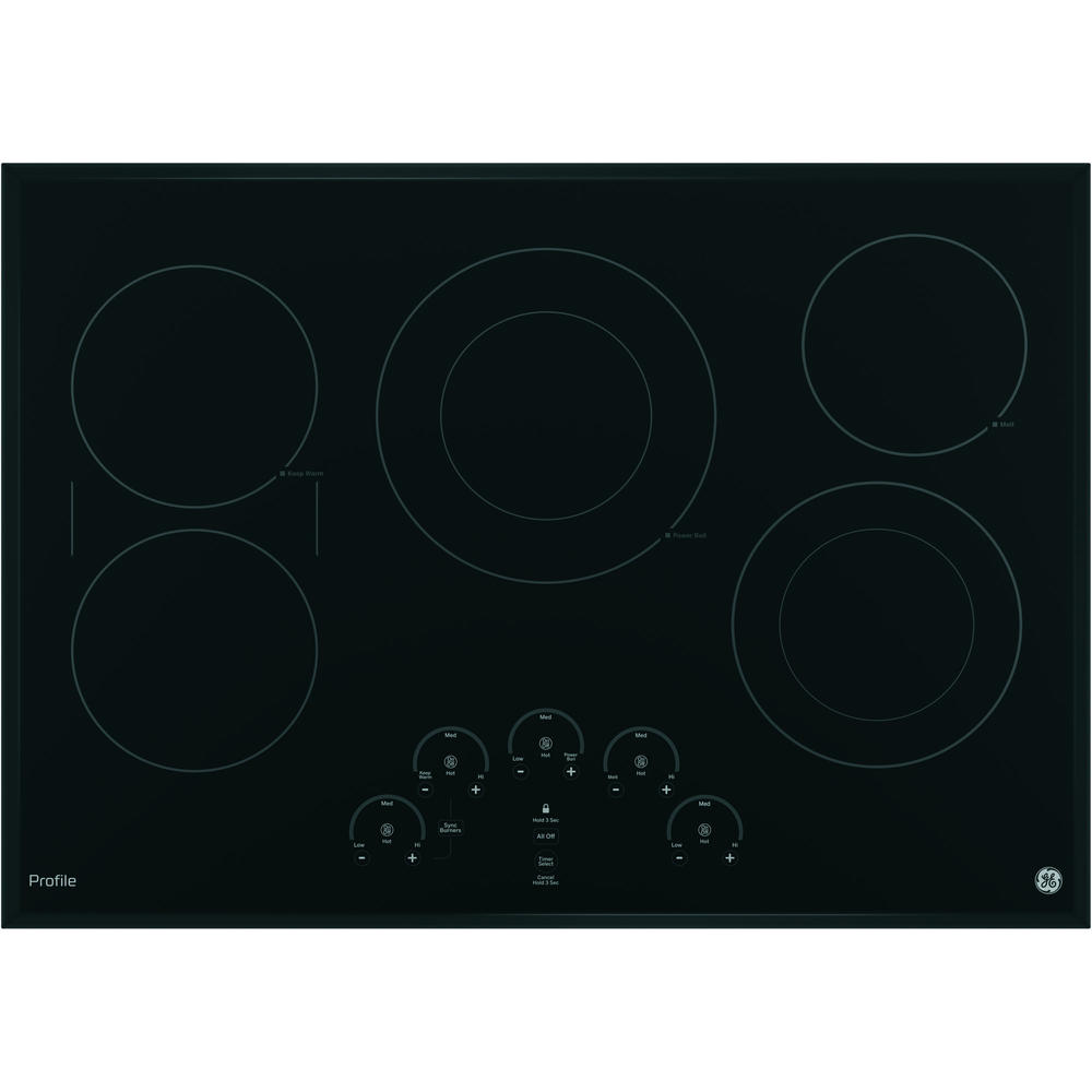 GE Profile Series PP9030DJBB  30" Built-In Touch Control Cooktop - Black