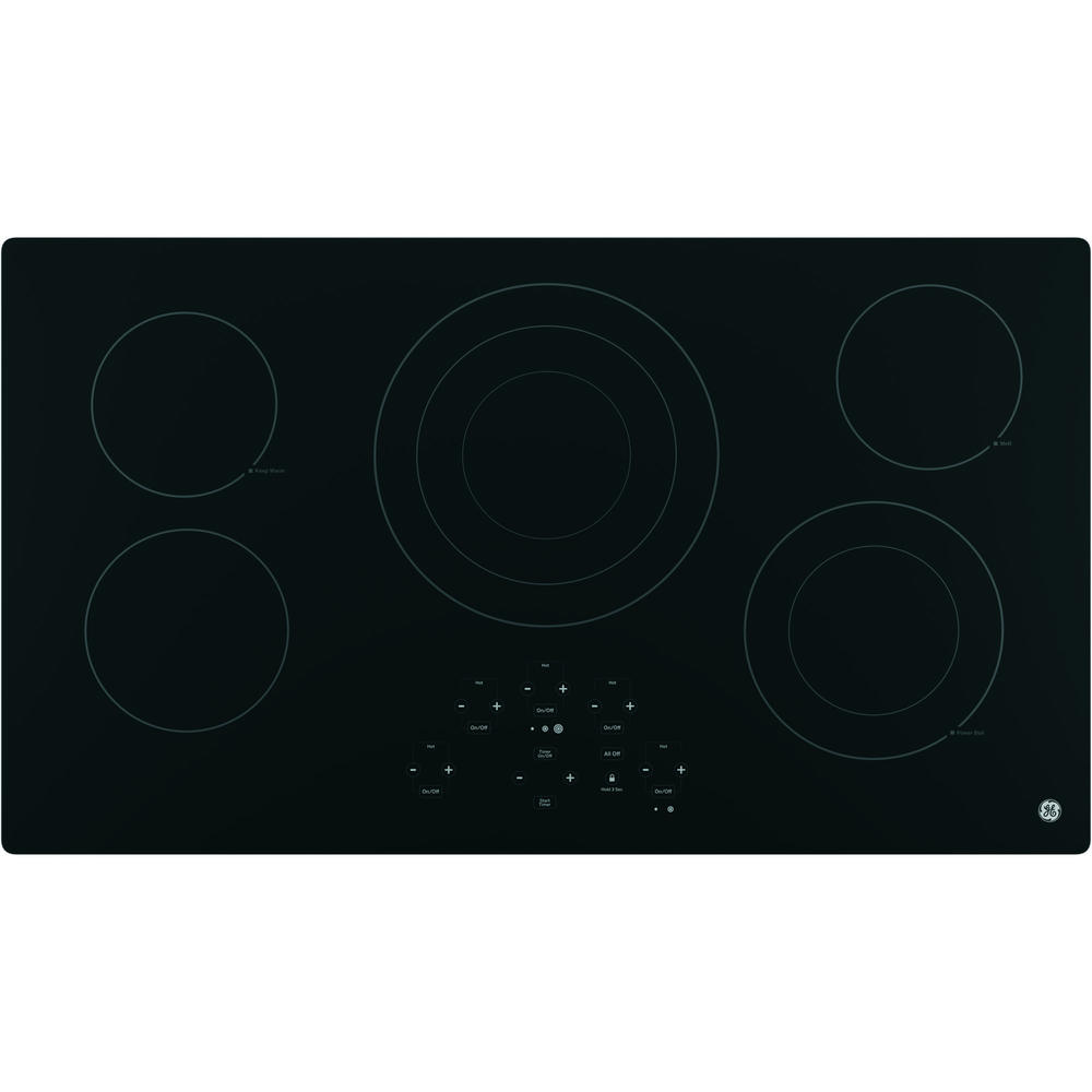 GE Appliances JP5036DJBB  36" Built-In Touch Control Electric Cooktop - Black
