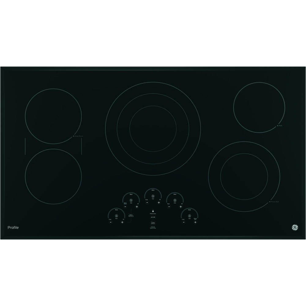 GE Profile Series PP9036DJBB  36" Built-In Touch Control Cooktop - Black