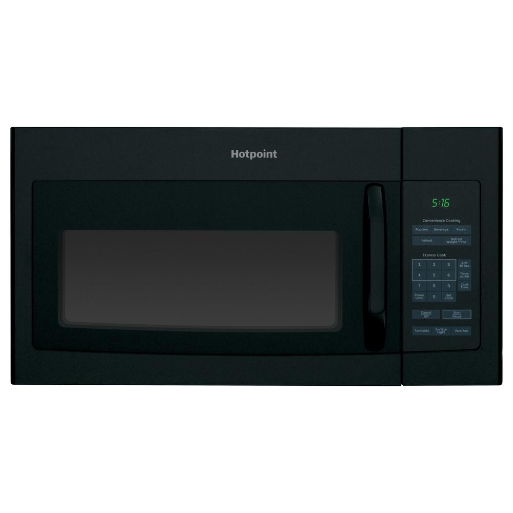 Hotpoint RVM5160DHBB 1.6 cu. ft. OvertheRange Microwave Oven Black