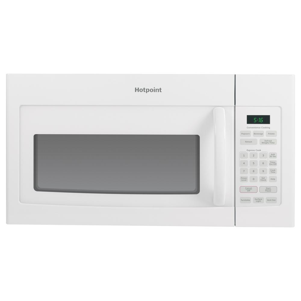 Hotpoint RVM5160DHWW 1.6 cu. ft. Over-the-Range Microwave Oven - White