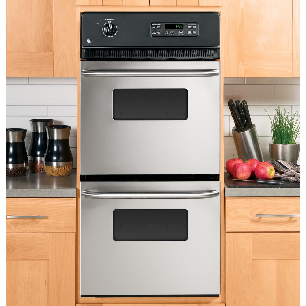 GE Appliances JRP28SKSS  24" Double Wall Oven w/ Self Clean Upper Oven