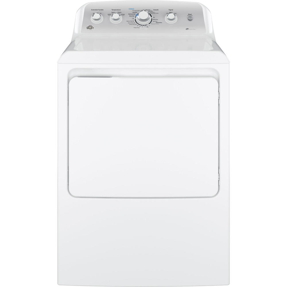 GE Appliances GTD45GASJWS 7.2 cu. ft. Gas Dryer w/ Aluminized Alloy Drum - White