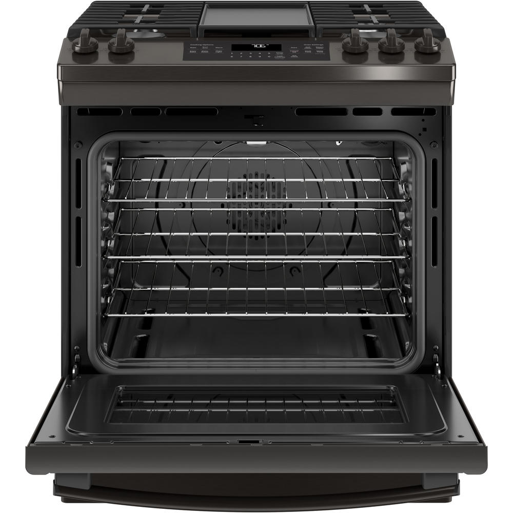 GE Appliances JGS760BELTS 30" SlideIn Convection Gas Range Black