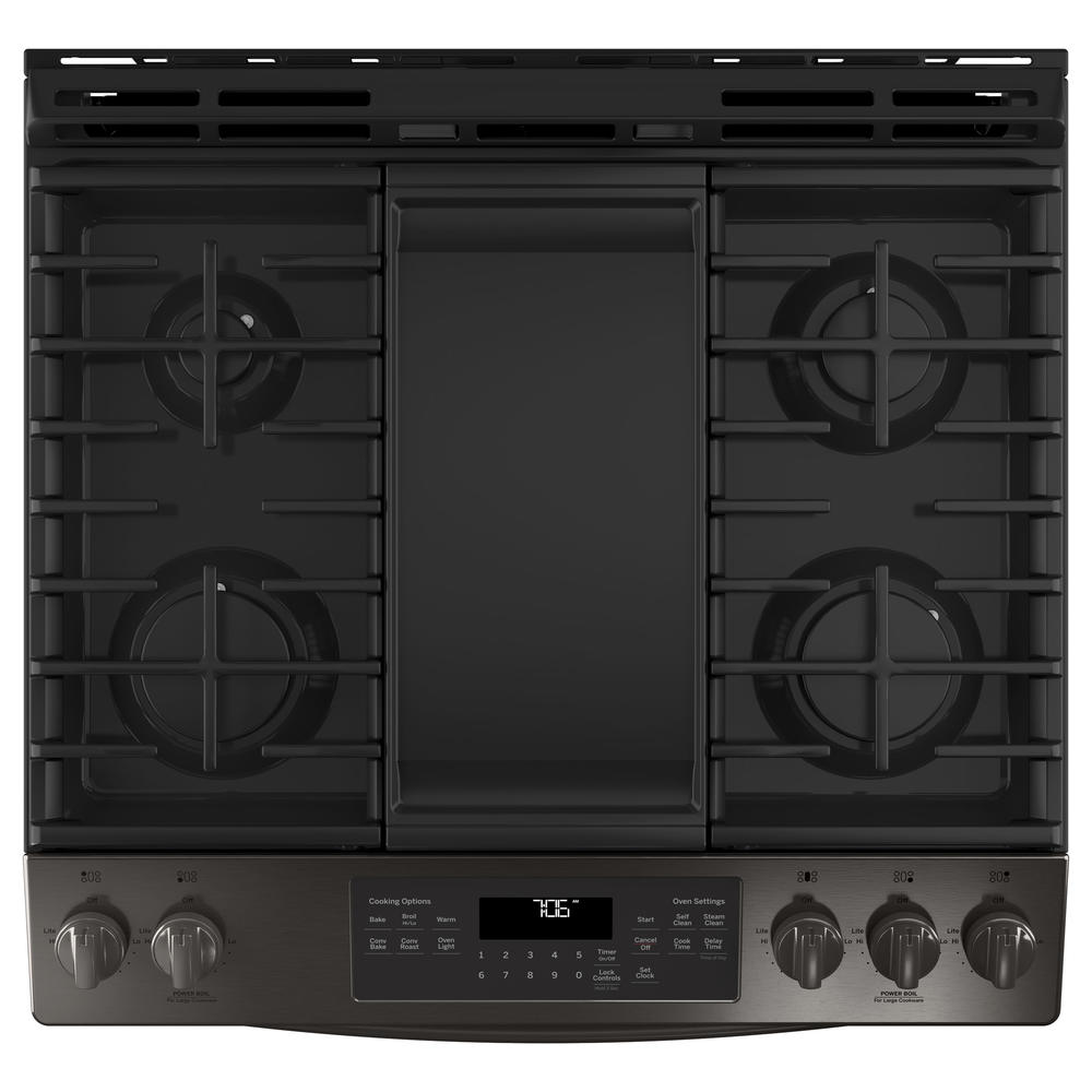 GE Appliances JGS760BELTS 30" SlideIn Convection Gas Range Black