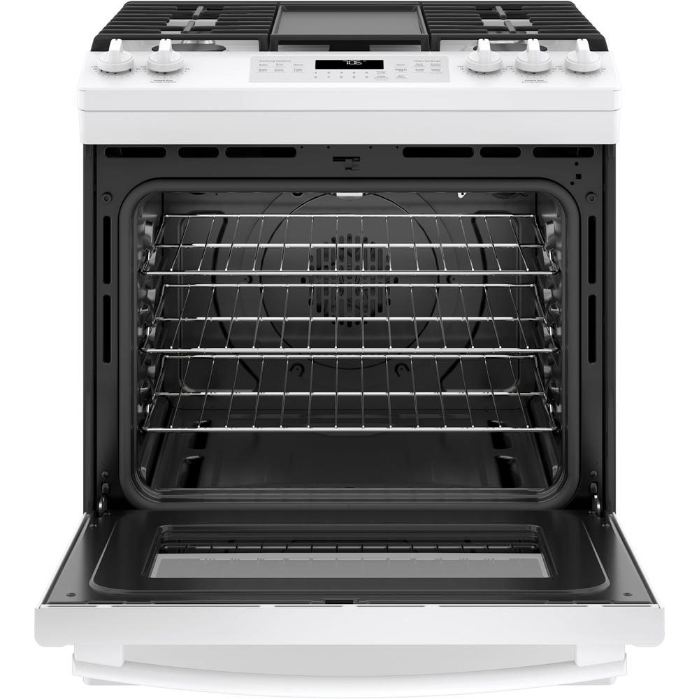 GE Appliances JGS760DELWW 30" SlideIn Convection Gas Range White