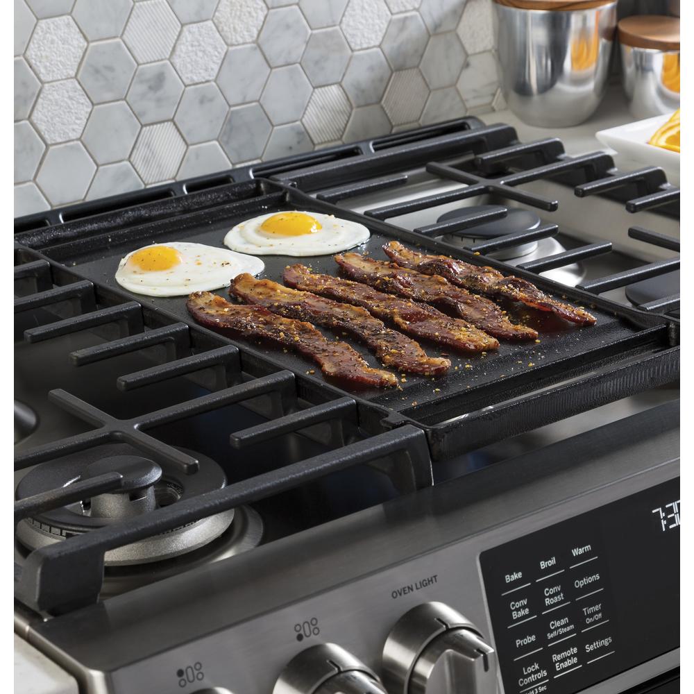 GE Profile Series PGS960SELSS 30" SlideIn Front Control Gas Double