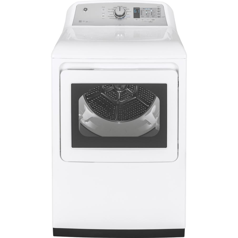 GE Appliances GTD75ECSLWS 7.4 cu. ft. Electric Dryer with HE Sensor Dry - White