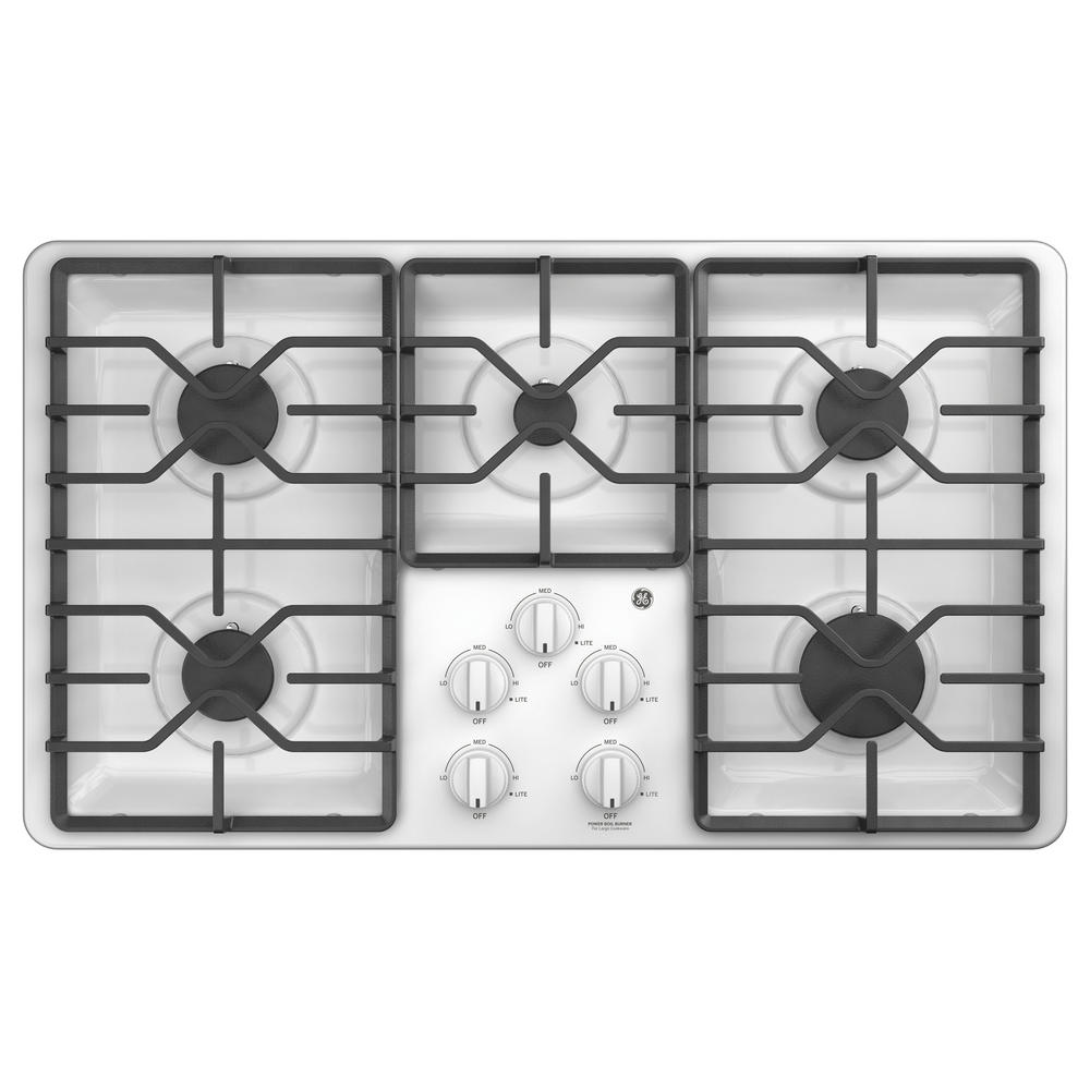 GE Appliances JGP3036DLWW 36" BuiltIn Gas Cooktop White