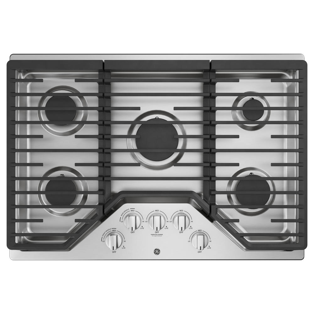 GE Appliances JGP5030SLSS 30" BuiltIn Gas Cooktop Stainless Steel