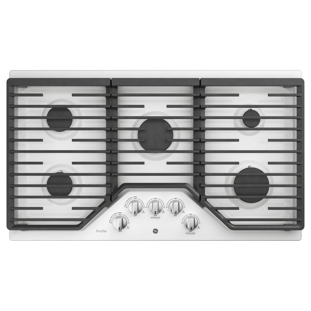 GE Appliances PGP7036DLWW GE Profile&#8482; Series  36" Built-In Gas Cooktop - White