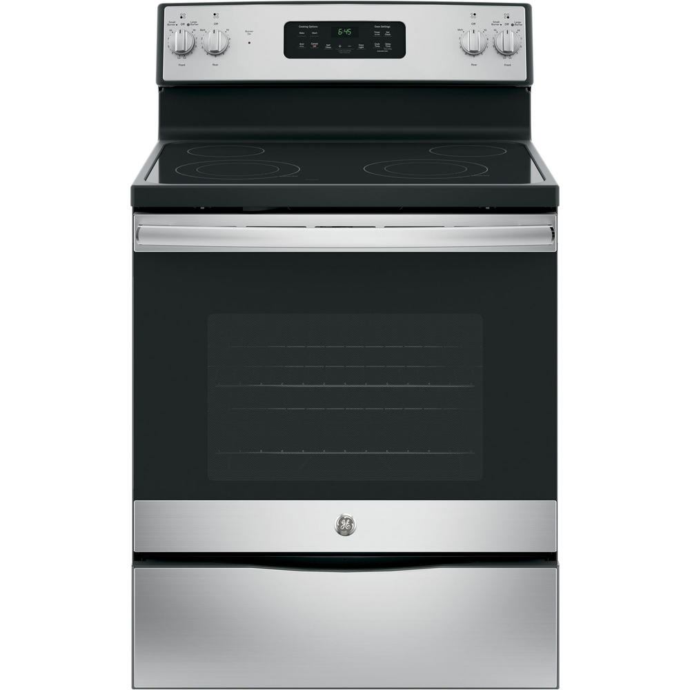 GE Appliances JB645RKSS 30" Freestanding Electric Range Stainless Steel