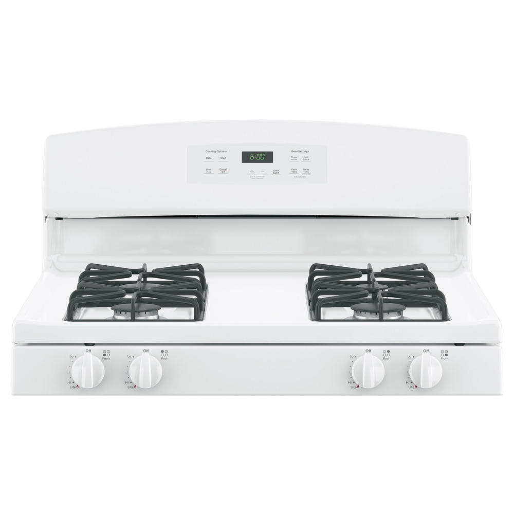 GE Appliances JGBS60DEKWW 30" Freestanding Gas Range White