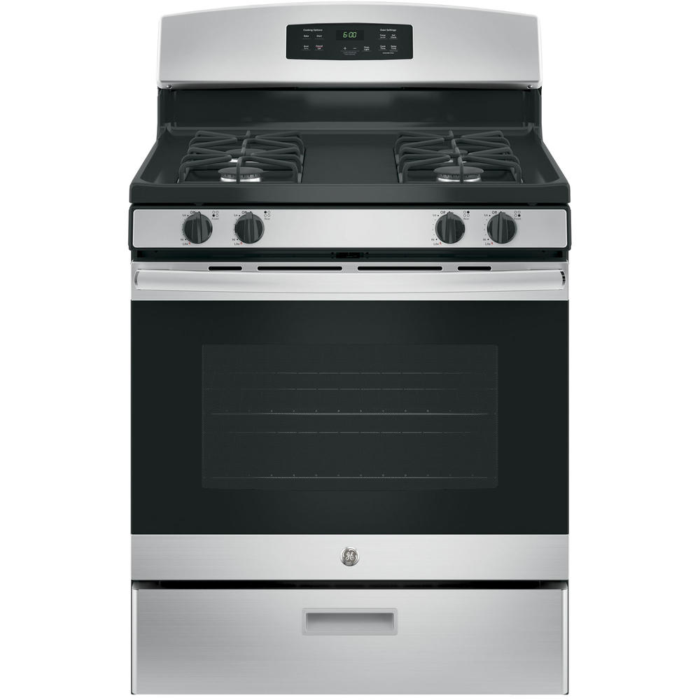 GE Appliances JGBS60REKSS 30" Freestanding Gas Range - Stainless Steel