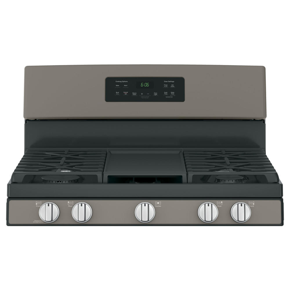 GE Appliances JGBS66REKSS 30 Free-Standing Gas Range with Non-Stick Griddle, Furniture and ApplianceMart