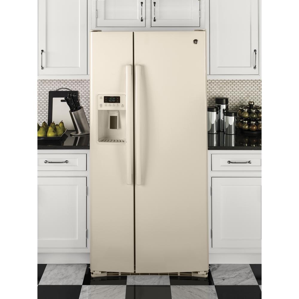 GE Appliances GSE23GGKCC 23.2 cu. ft. SidebySide Refrigerator Beige