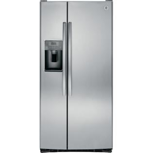 Ge Appliances Gss23gskss 23 2 Cu Ft Side By Side Refrigerator Stainless Steel