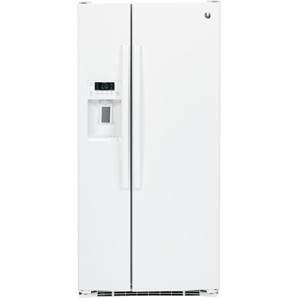GE Appliances GSS23GGKWW 23.2 cu. ft. Side-by-Side Refrigerator - White
