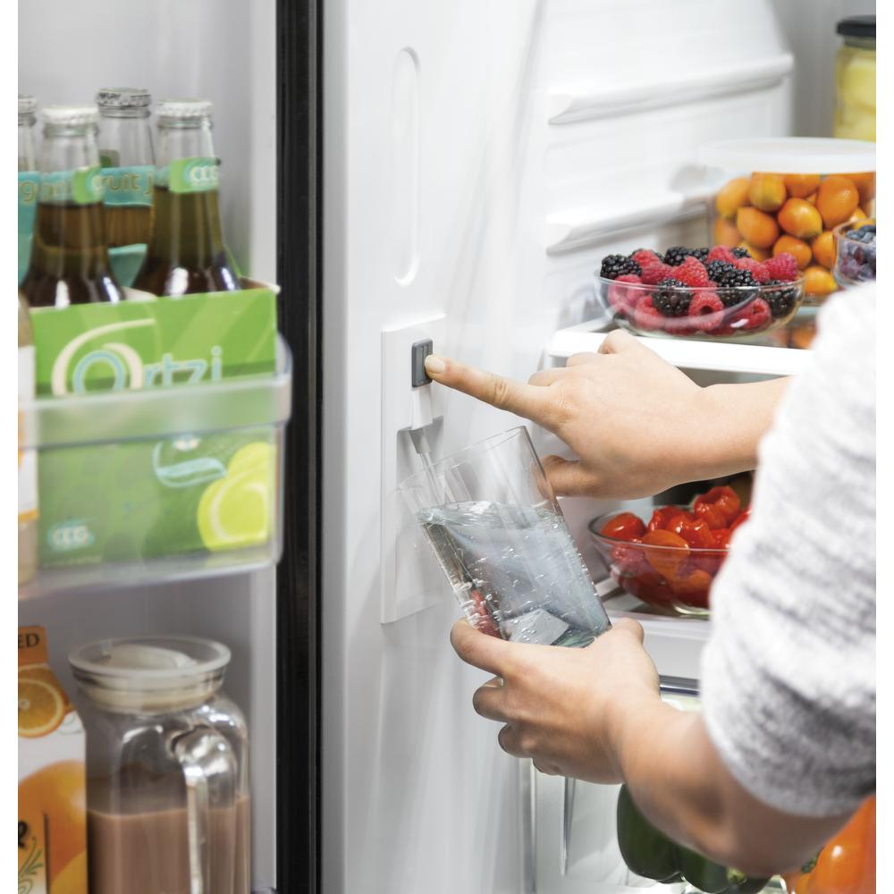 GE Appliances GWE19JGLWW ENERGY STAR&#174; 18.6 Cu. Ft. Counter-Depth French-Door Refrigerator-White
