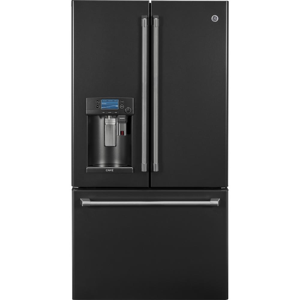 GE Appliances CFE28UELDS 27.8cu.ft. French Door Refrigerator with Keurig&#174; Brewing System - Black Slate