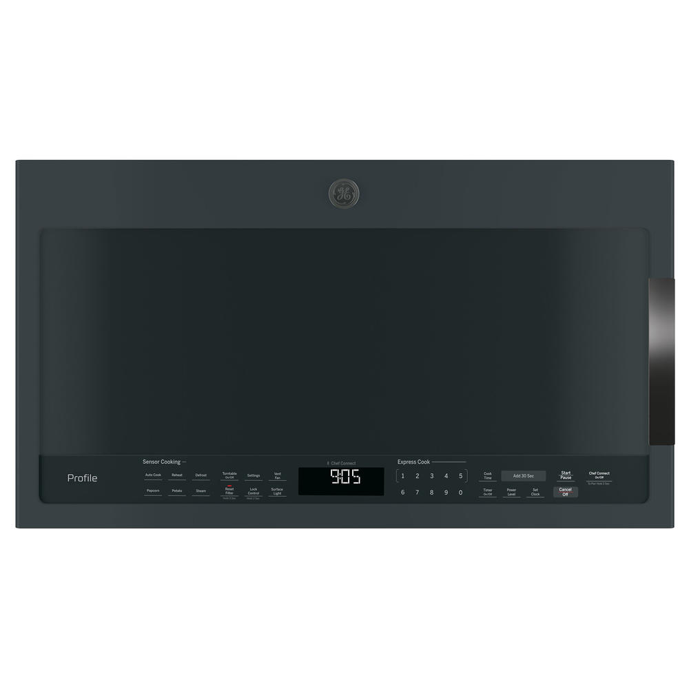 GE Profile Series PVM9005FMDS 2.1 cu. ft. Over-the-Range Sensor Microwave Oven - Black Slate