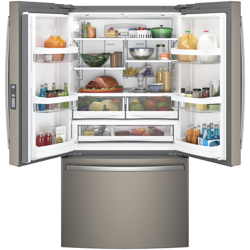 GE Appliances GNE29GMKES 27.8 cu. ft. French Door Refrigerator - Slate