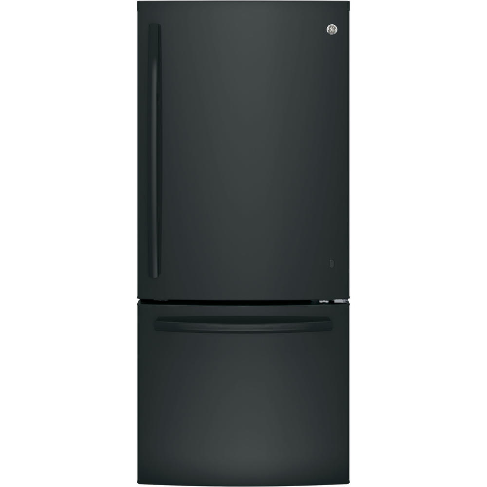 GE Appliances GDE21EGKBB 20.9 cu. ft. Bottom Freezer Refrigerator - Black