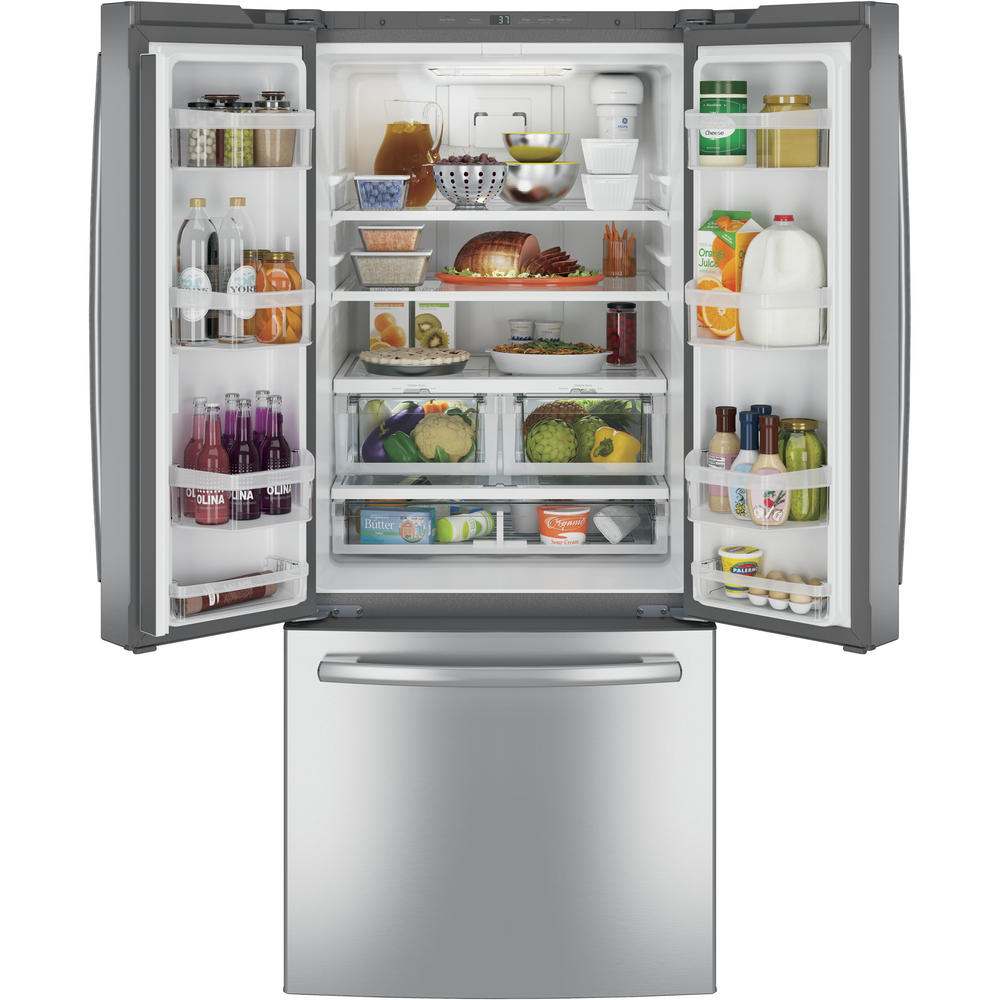 GE Appliances GNE21FSKSS 20.8 cu. ft. French Door Refrigerator - Stainless Steel