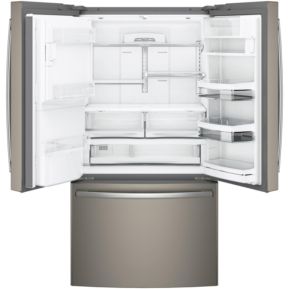 GE Profile Series PYE22KMKES 22.2 cu. ft. French Door Bottom-Freezer Refrigerator - Slate