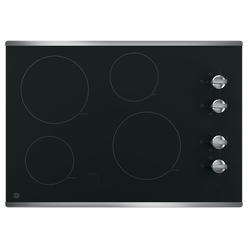 GE Appliances JP3030SJSS  30" Built-In Knob Control Electric Cooktop - Stainless Steel