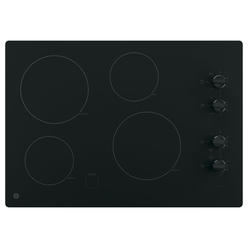 GE Appliances JP3030DJBB  30" Built-In Knob Control Electric Cooktop - Black