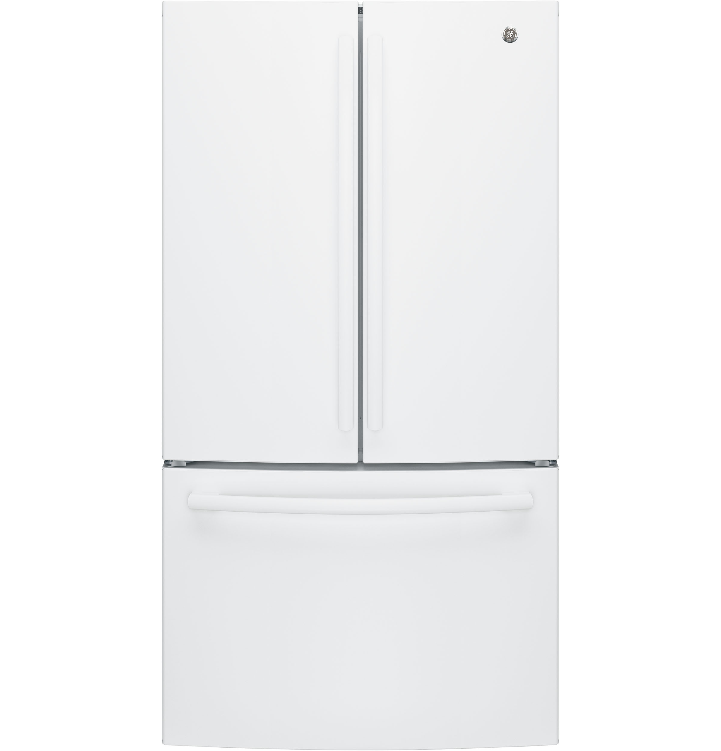 GE Appliances GNE27JGMWW 27 cu. ft. French Door Refrigerator White