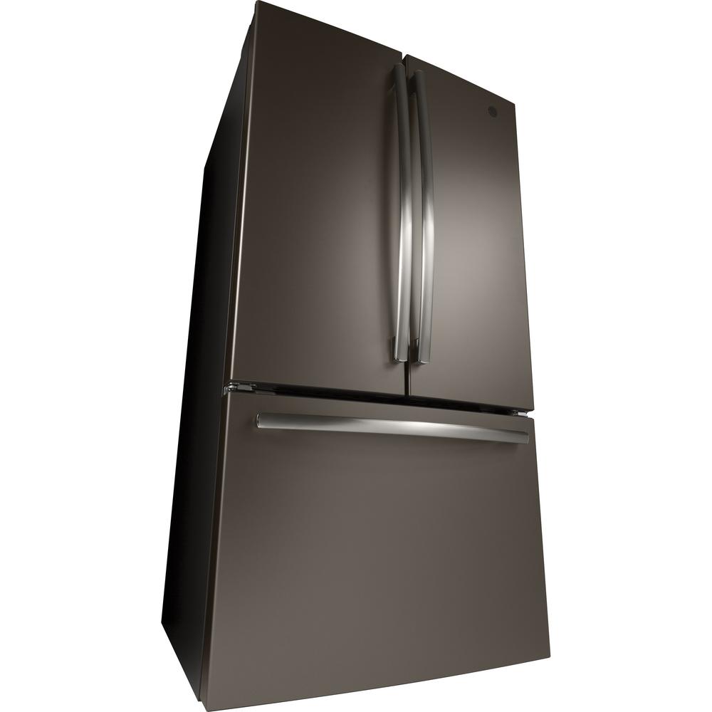 GE Appliances GNE27JMMES 27 cu. ft. French Door Refrigerator - Slate