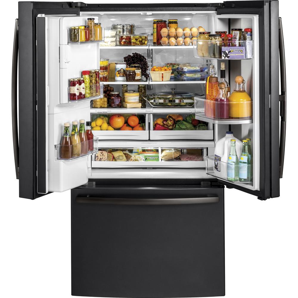 GE Appliances GFD28GELDS 27.8 Cu. Ft. French-Door Refrigerator with Door In Door - Black Slate