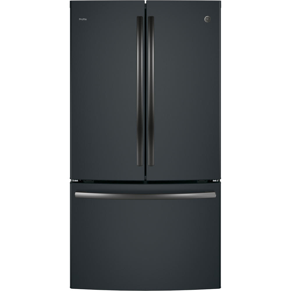 GE Profile Series PWE23KELDS 23.1 Cu. Ft. Counter-Depth French-Door Refrigerator - Black Slate