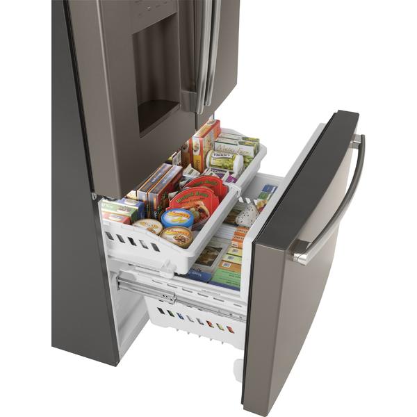 GE Appliances GFE26JMMES 25.5 cu. ft. French Door Refrigerator - Slate