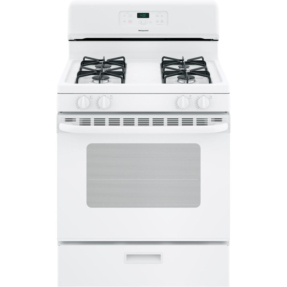 Hotpoint RGBS400DMWW 30" Free-Standing Gas Range - White