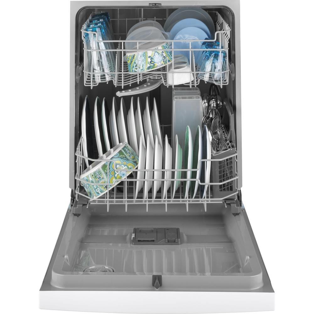 GE Appliances GDF510PGMWW 24" Dishwasher with Front Controls - White