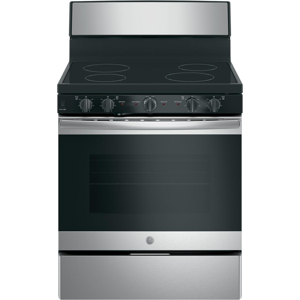 GE Appliances JB480SMSS 30" Freestanding Electric Radiant Range - Stainless Steel